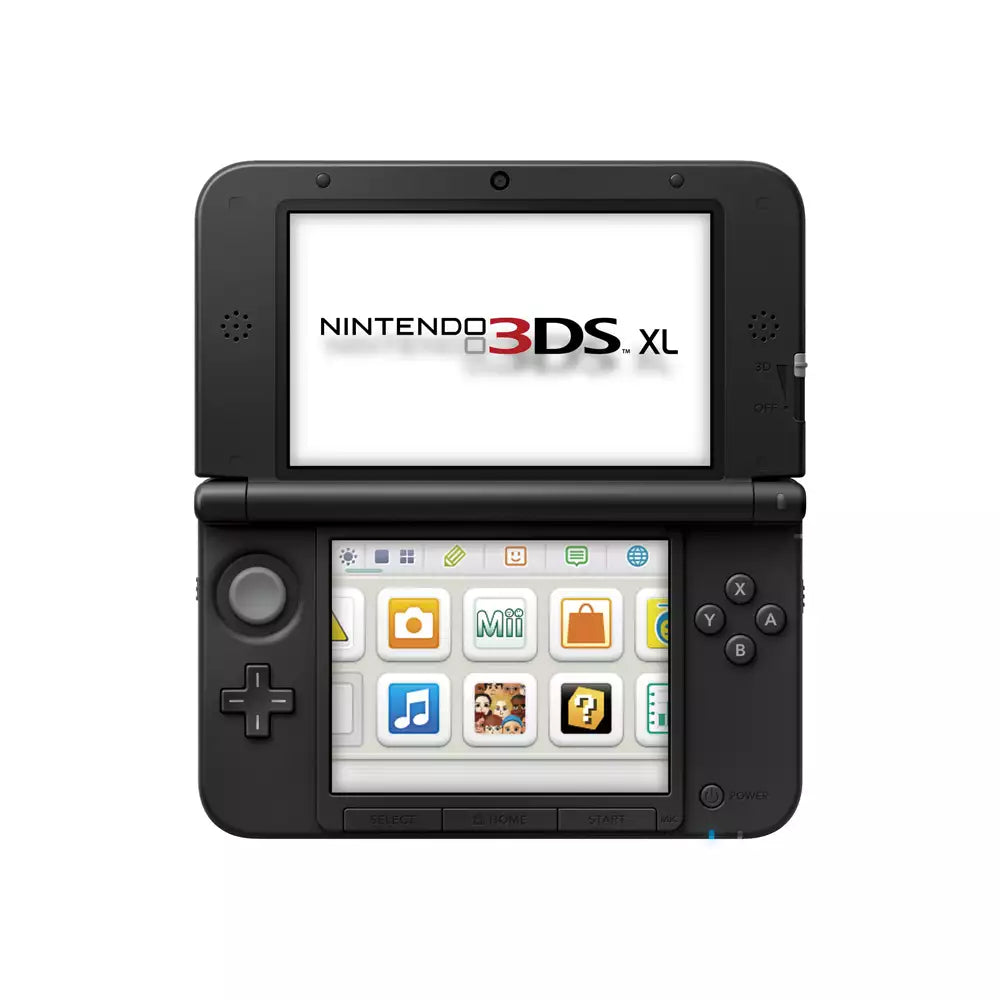 (Pre-Owned, Excellent) Nintendo 3DS XL Portable Gaming Console With Dual Screen, 3D Technology, 3D Camera (Blue and Black) (90 Days Warranty) + 5 Game Cartridges