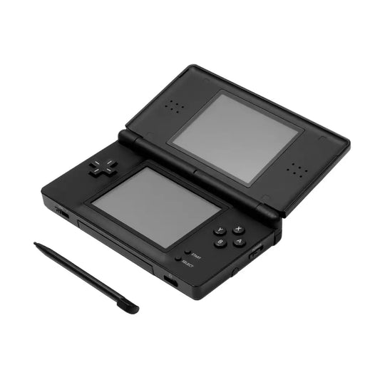 (Pre-Owned, Good) Nintendo DS lite Handheld Gaming Console (Black) (60 Days Warranty) + 5 Games (1 DS Lite and 4 GBA Cartridges)