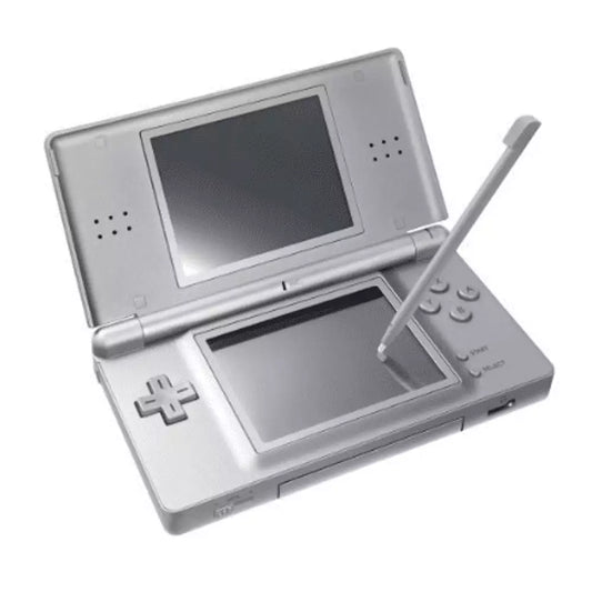 (Pre-Owned, Good) Nintendo DS lite Handheld Gaming Console (Silver) + 1 Game Cartridge (60 Days Warranty)