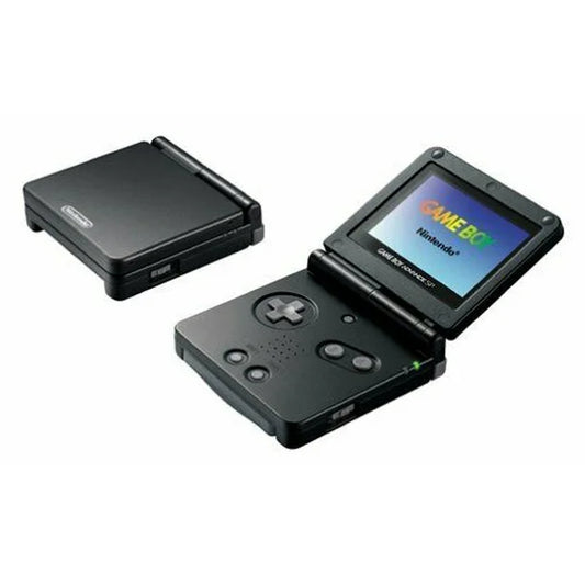 (Pre-Owned, Good) Nintendo Gameboy Advance SP With 8 Game Cartridges (Black) (60 Days Warranty)