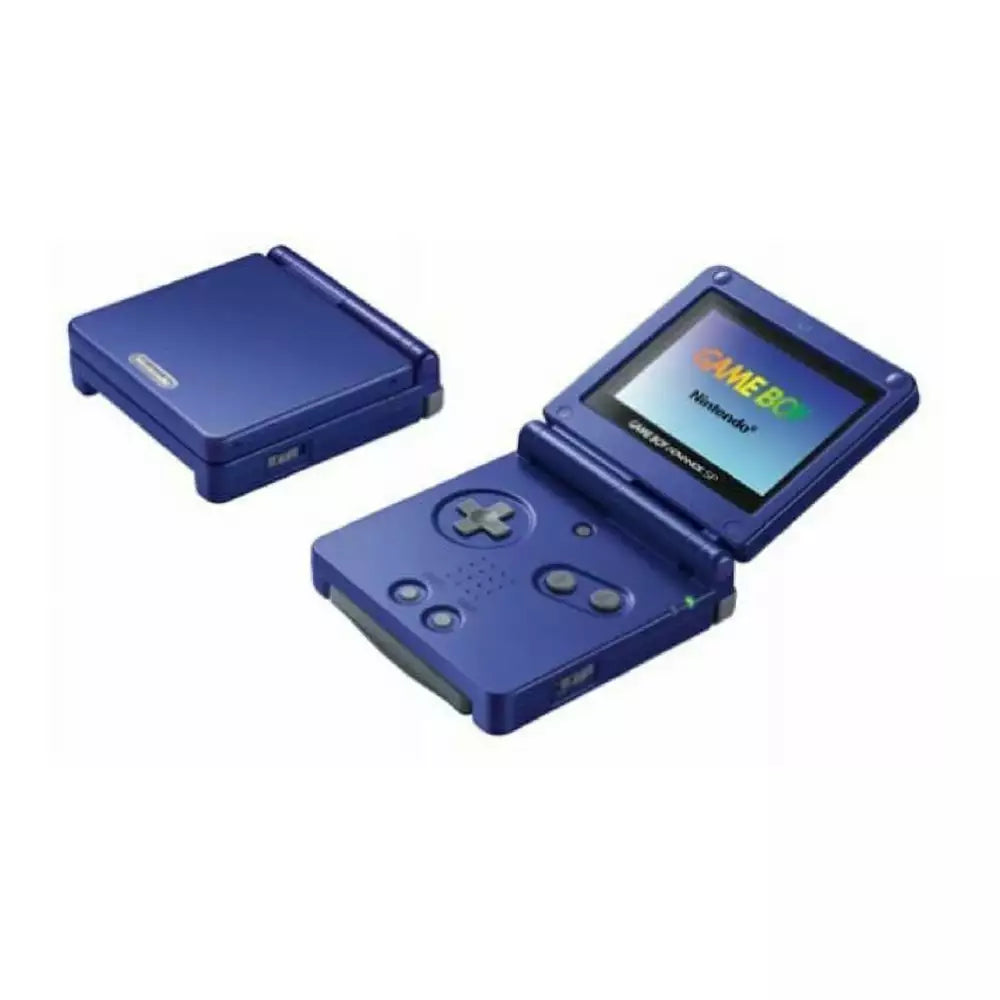 (Pre-Owned, Good) Nintendo Gameboy Advance SP With 8 Game Cartridges (Black) (60 Days Warranty)
