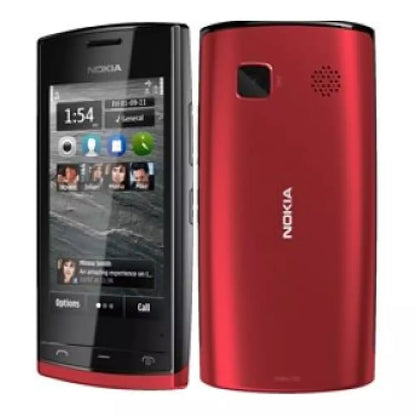 (Pre-Owned, Good) Nokia 500 Symbian Belle OS Smartphone With 1GHz Processor (Angry Birds Installed) (Red and Black) (60 Days Warranty)