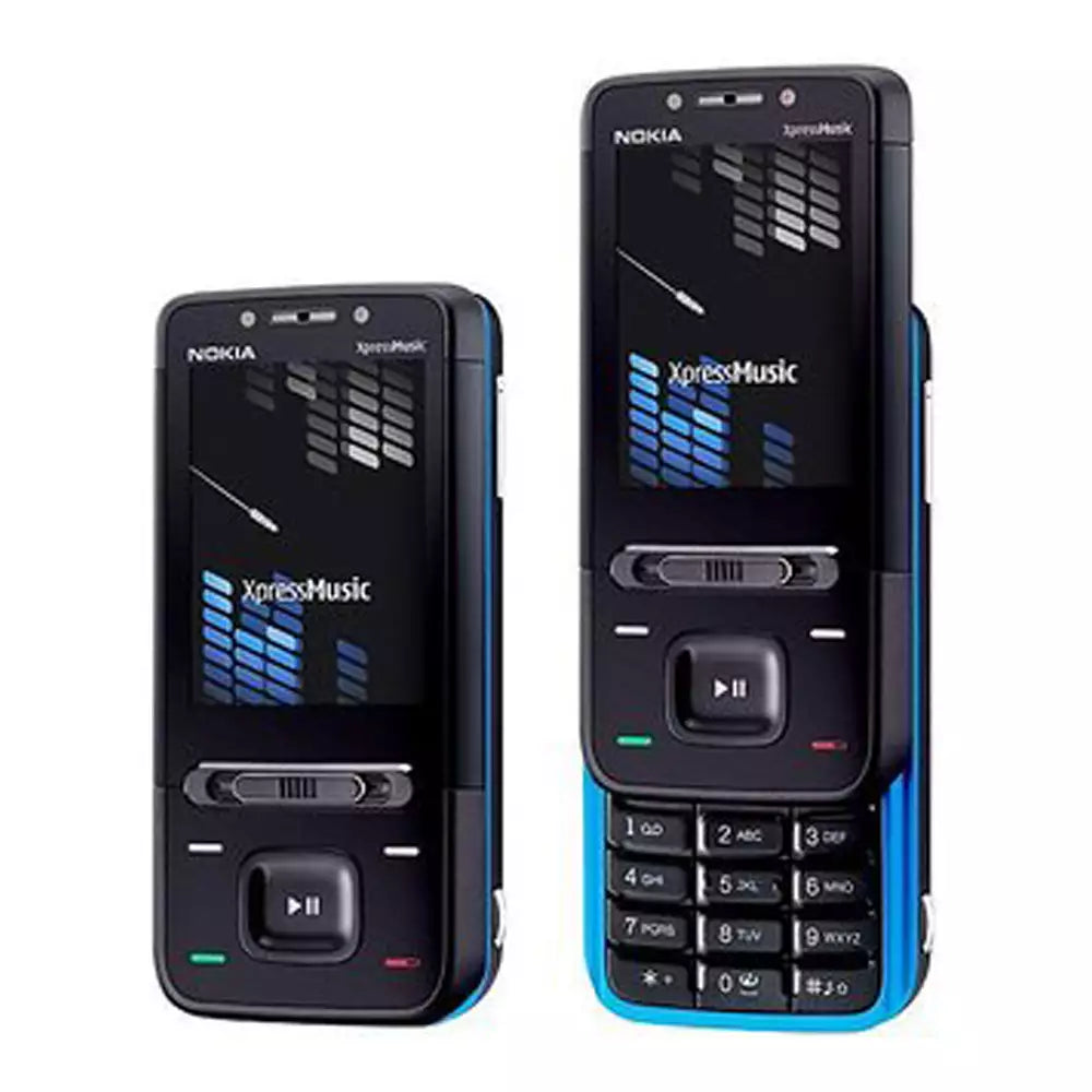 (Pre-Owned, Good) Nokia 5610 XpressMusic Slider Phones With Slide Music Keys and 3.2MP Auto Focus Camera (Black and Blue) (60 Days Warranty)
