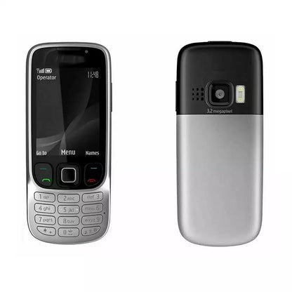 (Pre-Owned, Good) Nokia 6303 Classic With 3.2MP AF Camera (FM Radio) (Silver) (45 Days Warranty)