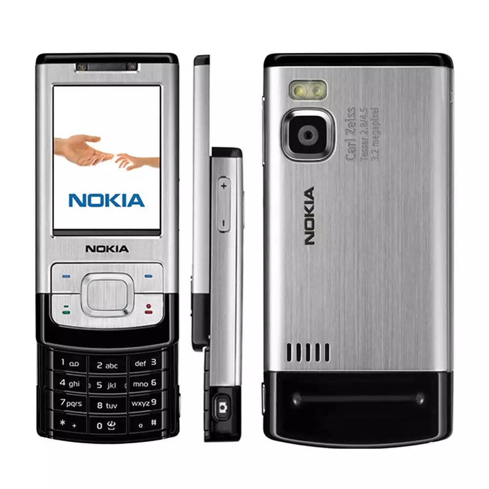 (Open Box Condition) Nokia 6500 Slide Symbian OS Slider Phone With 3.2MP AF Carl Zeiss Camera (Aluminium Build) (Silver) (90 Days Warranty)