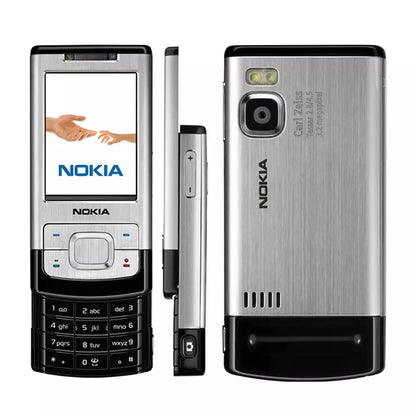 (Open Box Condition) Nokia 6500 Slide Symbian OS Slider Phone With 3.2MP AF Carl Zeiss Camera (Aluminium Build) (Silver) (90 Days Warranty)