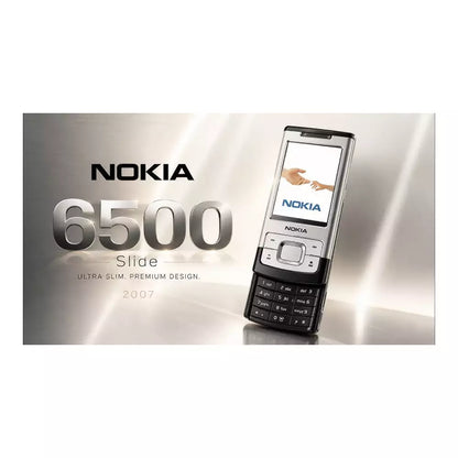 (Open Box Condition) Nokia 6500 Slide Symbian OS Slider Phone With 3.2MP AF Carl Zeiss Camera (Aluminium Build) (Silver) (90 Days Warranty)