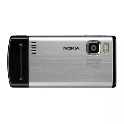 (Open Box Condition) Nokia 6500 Slide Symbian OS Slider Phone With 3.2MP AF Carl Zeiss Camera (Aluminium Build) (Silver) (90 Days Warranty)