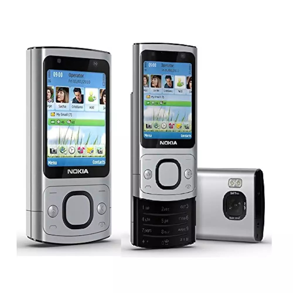 (Pre-Owned, Very Good Nokia 6700 Slide, Aluminium Build, 5MP Autofocus Camera (Silver) (With Retail Box) + Sony WF-C500 Earphones (60 Days Warranty)