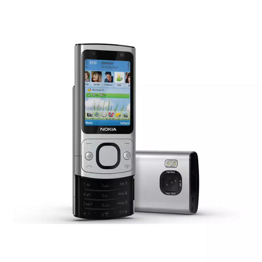 (Pre-Owned, Very Good Nokia 6700 Slide, Aluminium Build, 5MP Autofocus Camera (Silver) (With Retail Box) + Sony WF-C500 Earphones (60 Days Warranty)