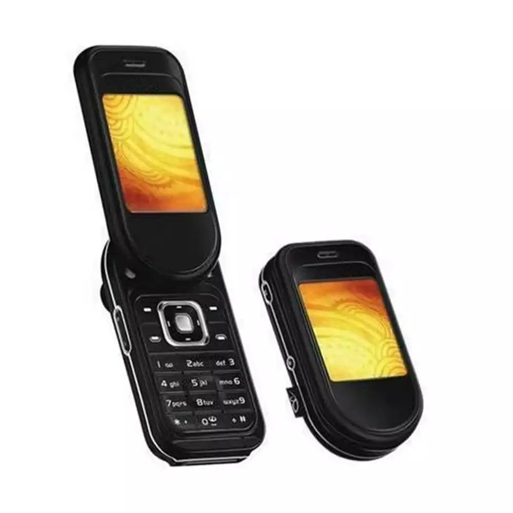 (Open Box Condition) Nokia 7370, Part of L'Amour Collection 2005 (Swivel Mechanism) (Black) (90 Days Warranty)