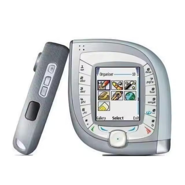 (Pre-Owned, Fair) Nokia 7600 With Unique Leaf Shaped Design (Gray) (90 Days Warranty)