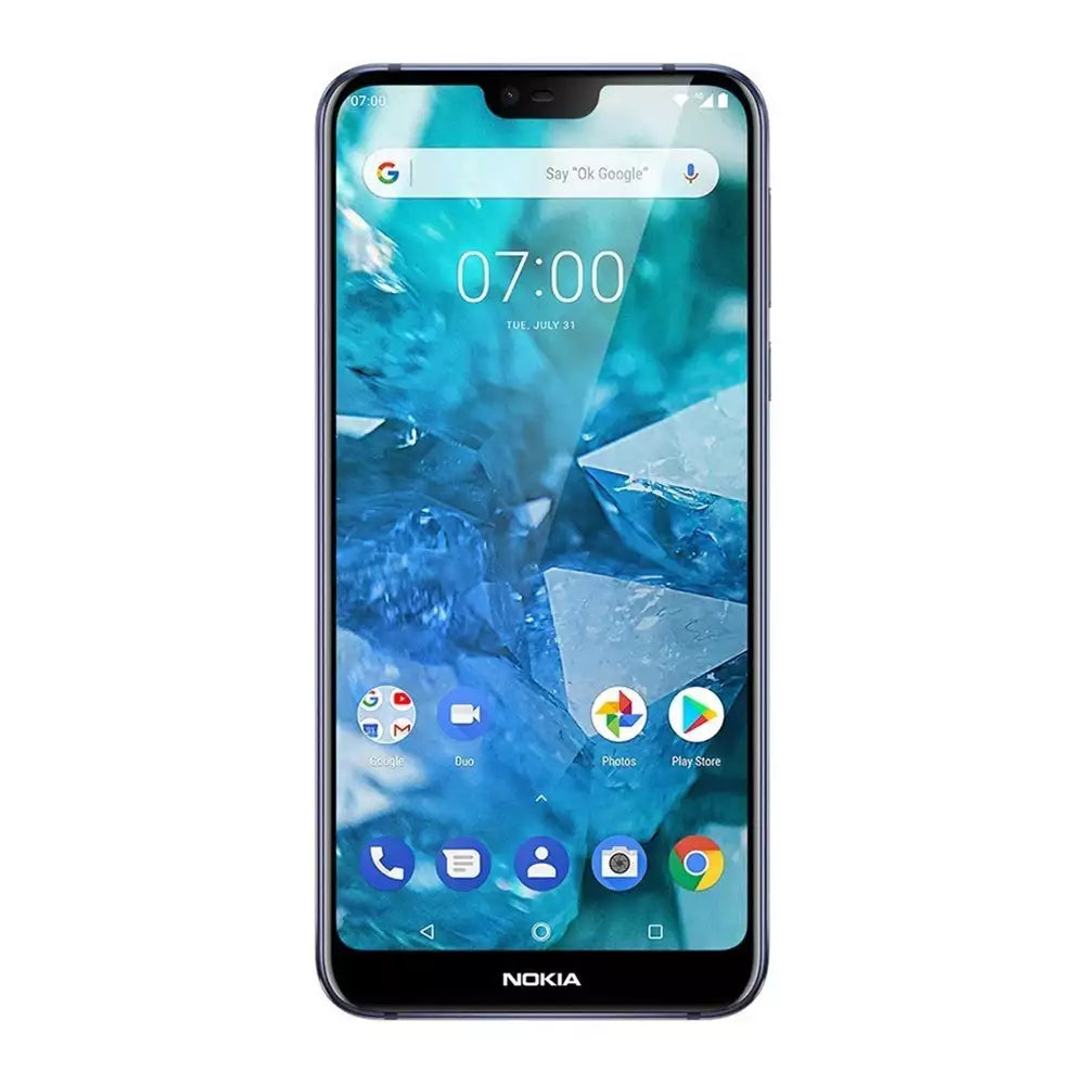 (Pre-Owned, Good) Nokia 7.1 Android One Smartphone (Blue) (4GB, 64GB) (90 Days Warranty) (Has some visible scratches)