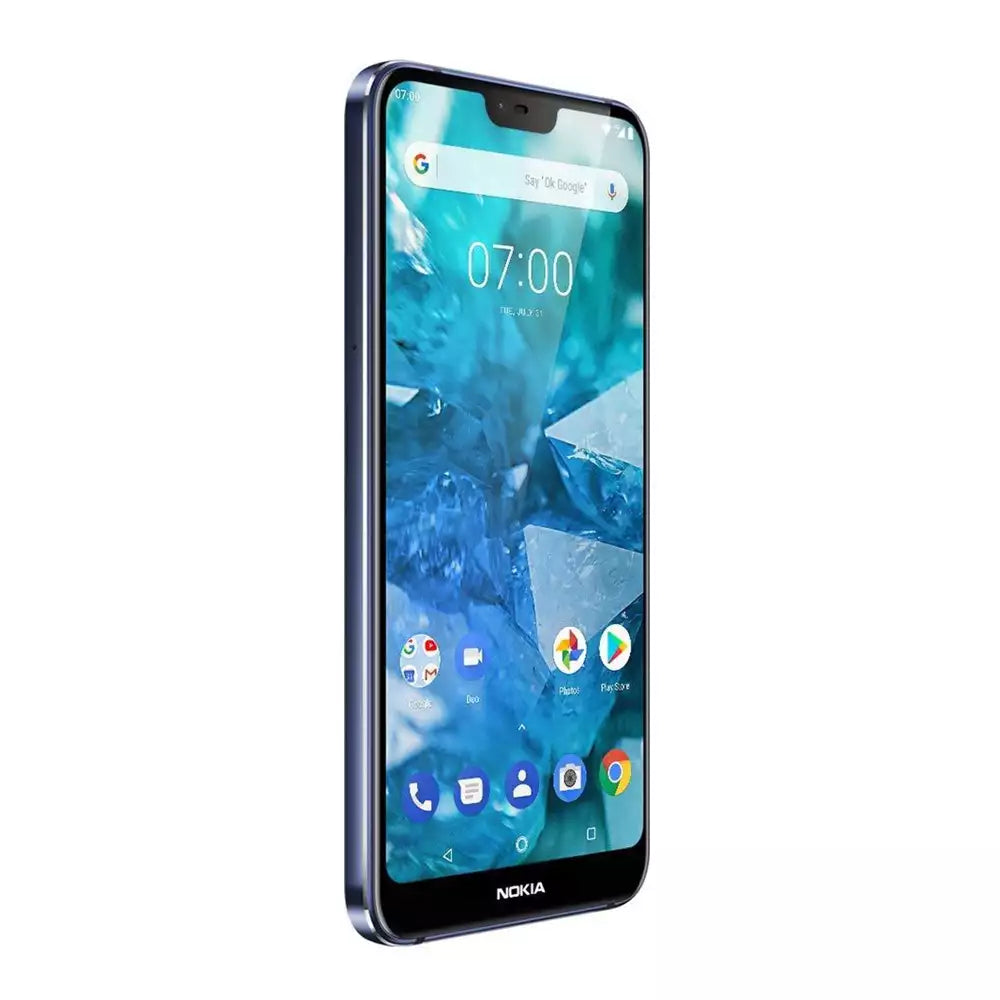 (Pre-Owned, Good) Nokia 7.1 Android One Smartphone (Blue) (4GB, 64GB) (90 Days Warranty) (Has some visible scratches)