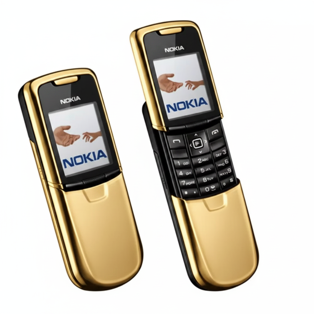 (Open Box Condition) Nokia 8800 Classic 2005, Stainless Steel Slider Phone (Gold & Black) (120 Days Warranty) (With New Battery)