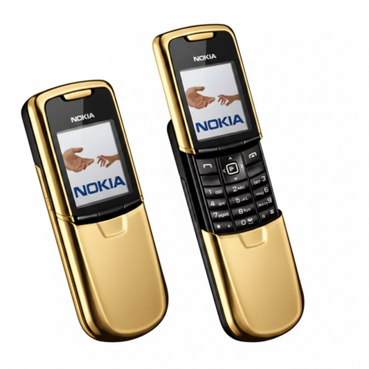 (Open Box Condition) Nokia 8800 Classic 2005, Stainless Steel Slider Phone (Gold & Black) (120 Days Warranty) (With New Battery)