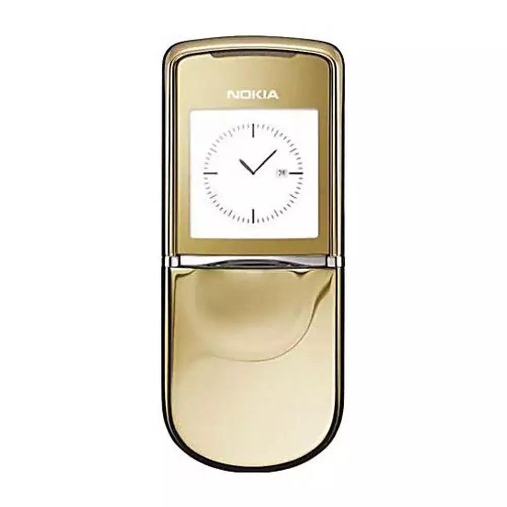 (Open Box Condition) Nokia 8800 Sirocco Gold Premium Stainless Steel Slider Phone (With New Housing and Battery) (Gold) (120 Days Warranty)