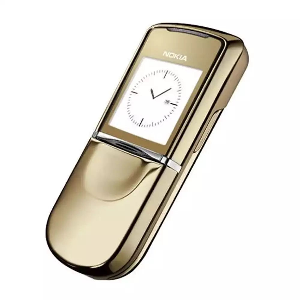 (Open Box Condition) Nokia 8800 Sirocco Gold Premium Stainless Steel Slider Phone (With New Housing and Battery) (Gold) (120 Days Warranty)