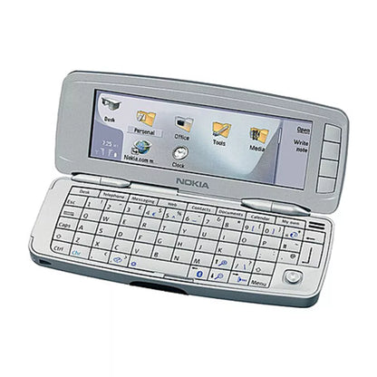 (Pre-Owned, Fair) Nokia 9300i Communication Fold Phone With 4" Internal Display (Gray) (60 Days Warranty)