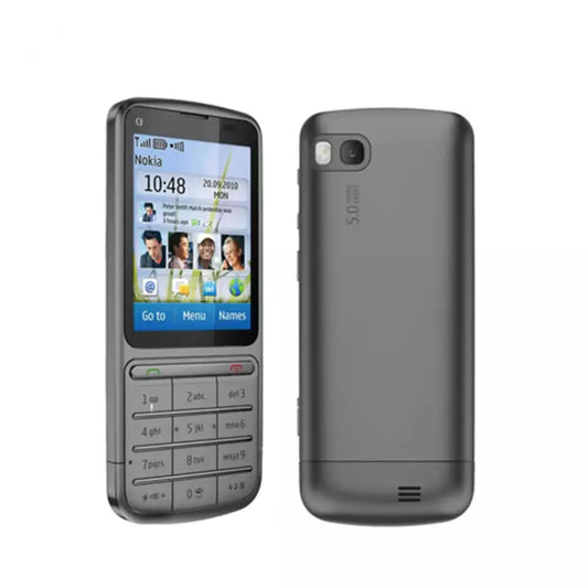 (Pre-Owned, Very Good) Nokia C3-01 Touch-n-Type Phone With 5MP Camera (Gray) (60 Days Warranty)