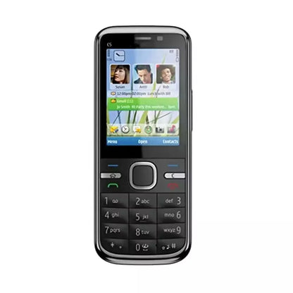(Pre-Owned, Excellent) Nokia C5-00 Symbian Smartphone With 5MP Camera (FM Radio) (Black) (60 Days Warranty)