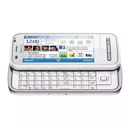 (Pre-Owned, Good) Nokia C6-00 Symbian Smartphone With Slide-Out QWERTY Keyboard, 5MP Camera, Wi-Fi and  3G (FM Radio) (Black) + Sony WI-C300 Bluetooth Earphones (60 Days Warranty)