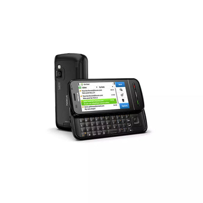 (Pre-Owned, Good) Nokia C6-00 Symbian Smartphone With Slide-Out QWERTY Keyboard, 5MP Camera, Wi-Fi and  3G (FM Radio) (Black) + Sony WI-C300 Bluetooth Earphones (60 Days Warranty)
