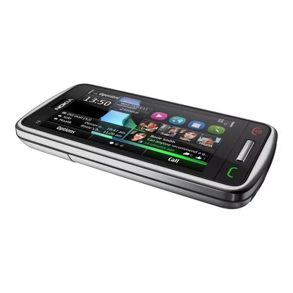 (Pre-Owned, Very Good) Nokia C6-01 Symbian 3 Smartphone With AMOLED Display and 8MP Camera (Premium Build) (Silver and Black) (90 Days Warranty)