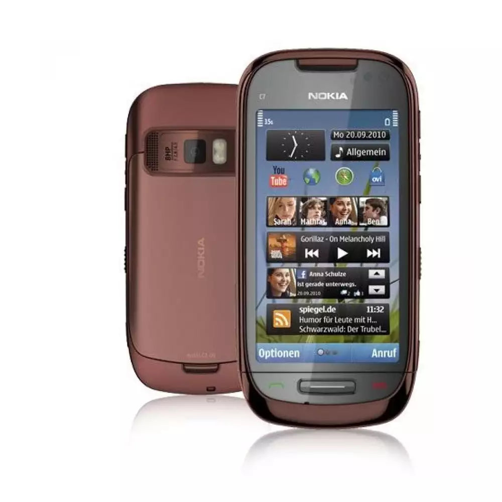 (Pre-Owned, Very Good) Nokia C7 Symbian Smartphone With 8MP Carl Zeiss Camera (Silver and Black) (60 Days Warranty)