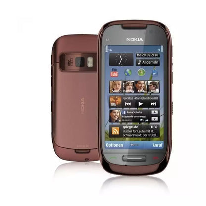 (Pre-Owned, Very Good) Nokia C7 Symbian Smartphone With 8MP Carl Zeiss Camera (Silver and Black) (60 Days Warranty)