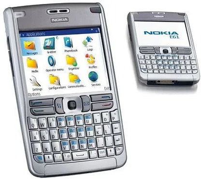 (Open Box Condition) Nokia E61 Communicator Phone With Full QWERTY Keyboard (Premium Build) (Gray) (With New Housing) (90 Days Warranty)