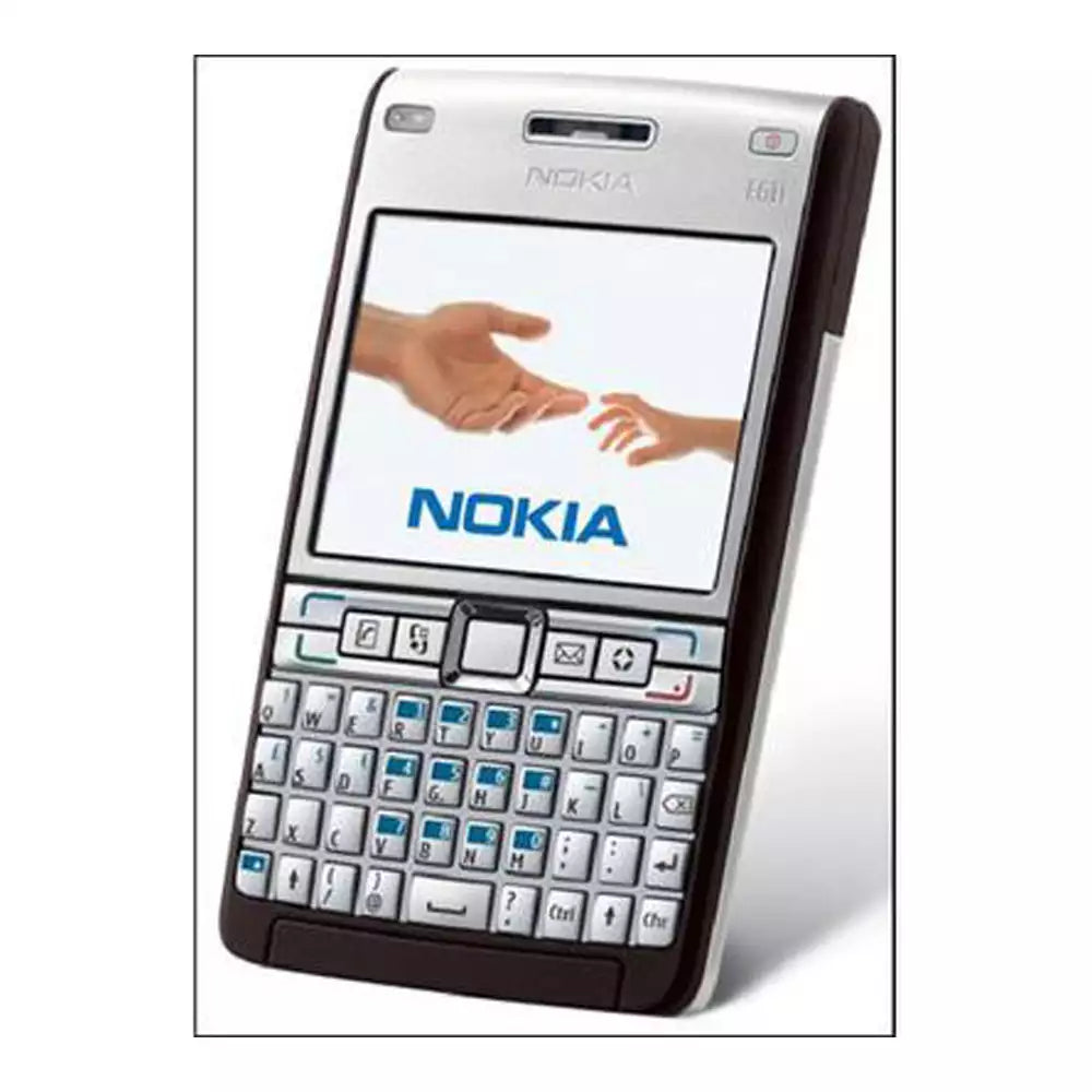 (Pre-Owned, Good) Nokia E61i Communicator With Full QWERTY Keyboard (Stainless Steel Build) (Brown and Silver) (60 Days Warranty)