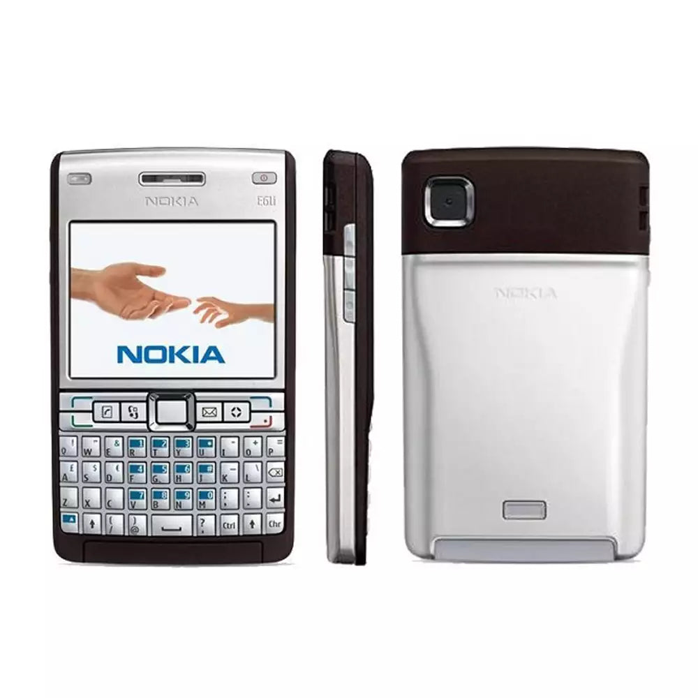 (Pre-Owned, Good) Nokia E61i Communicator With Full QWERTY Keyboard (Stainless Steel Build) (Brown and Silver) (60 Days Warranty)