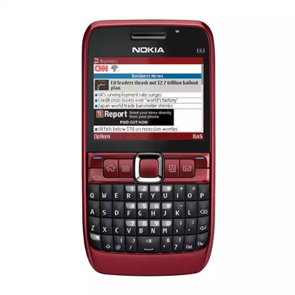 (Pre-Owned, Good) Nokia E63 Symbian Smartphone With Physical QWERTY keyboard (Black) (60 Days Warranty)