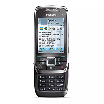 (Pre-Owned, Excellent) Nokia E66 E-Series Slider Phone With Premium Stainless Steel Build (White) (With New Housting) (90 Days Warranty)