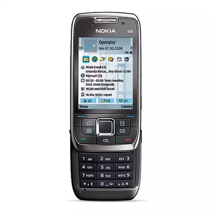 (Pre-Owned, Excellent) Nokia E66 E-Series Slider Phone With Premium Stainless Steel Build (White) (With New Housting) (90 Days Warranty)