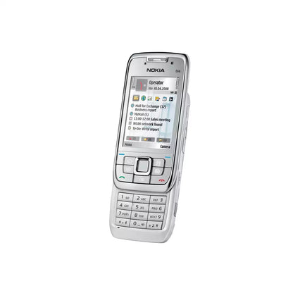 (Pre-Owned, Excellent) Nokia E66 E-Series Slider Phone With Premium Stainless Steel Build (White) (With New Housting) (90 Days Warranty)