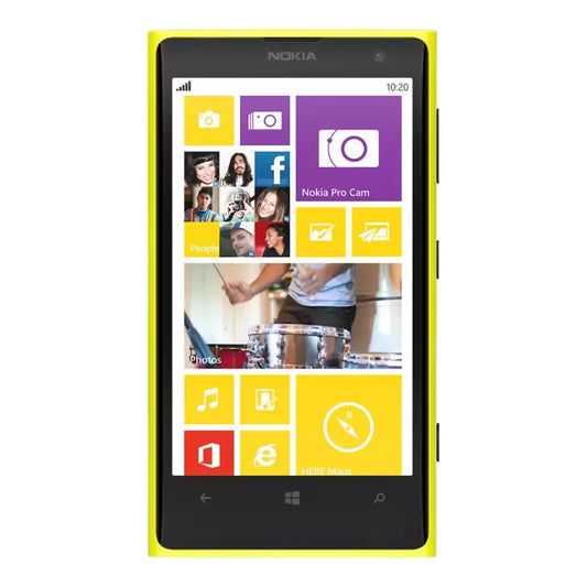 (Pre-Owned, Good) Nokia Lumia 1020 Windows Smartphone With PureView 41 MP Camera (White) (32GB) (90 Days Warranty)
