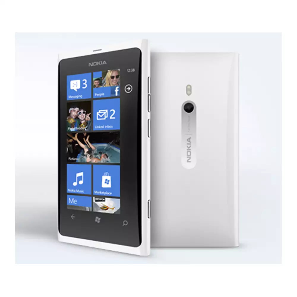 (Pre-Owned, Very Good) Nokia Lumia 800 Windows Smartphone (16 GB) With Clear Black AMOLED Display (White) (With Retail Box) (60 Days Warranty)