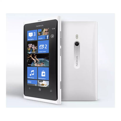 (Pre-Owned, Very Good) Nokia Lumia 800 Windows Smartphone (16 GB) With Clear Black AMOLED Display (White) (With Retail Box) (60 Days Warranty)