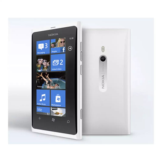(Pre-Owned, Very Good) Nokia Lumia 800 Windows Smartphone (16 GB) With Clear Black AMOLED Display (White) (With Retail Box) (60 Days Warranty)