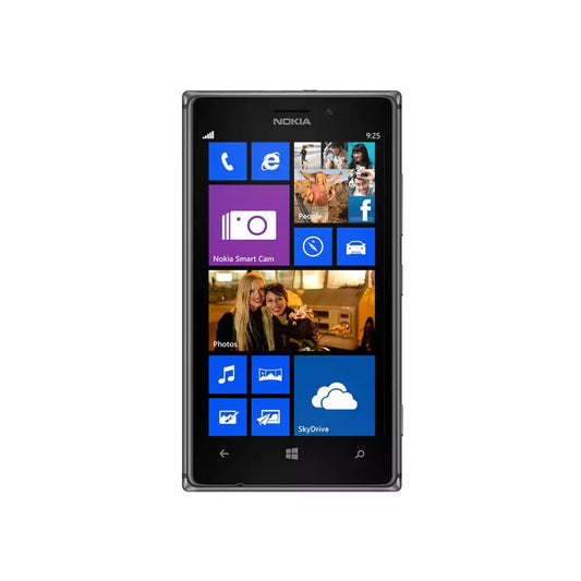 (Pre-Owned, Very Good) Nokia Lumia 925 Window Phone Smartphone With PureView Camera and Carl Zeiss Optics (Gray) (90 Days Warranty) (With Retail Box)