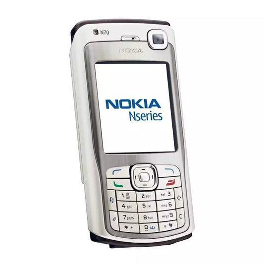 (Pre-Owned, Fair) Nokia N70 Symbian Mobile Phone With 2MP Camera (Cream & Red) (60 Days Warranty)