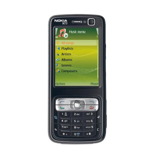 (Pre-Owned, Good) Nokia N73 Music Edition Symbian Mobile Phone With 3.2 MP Carl Zeiss Camera, Stereo Speakers (Black) (60 Days Warranty)
