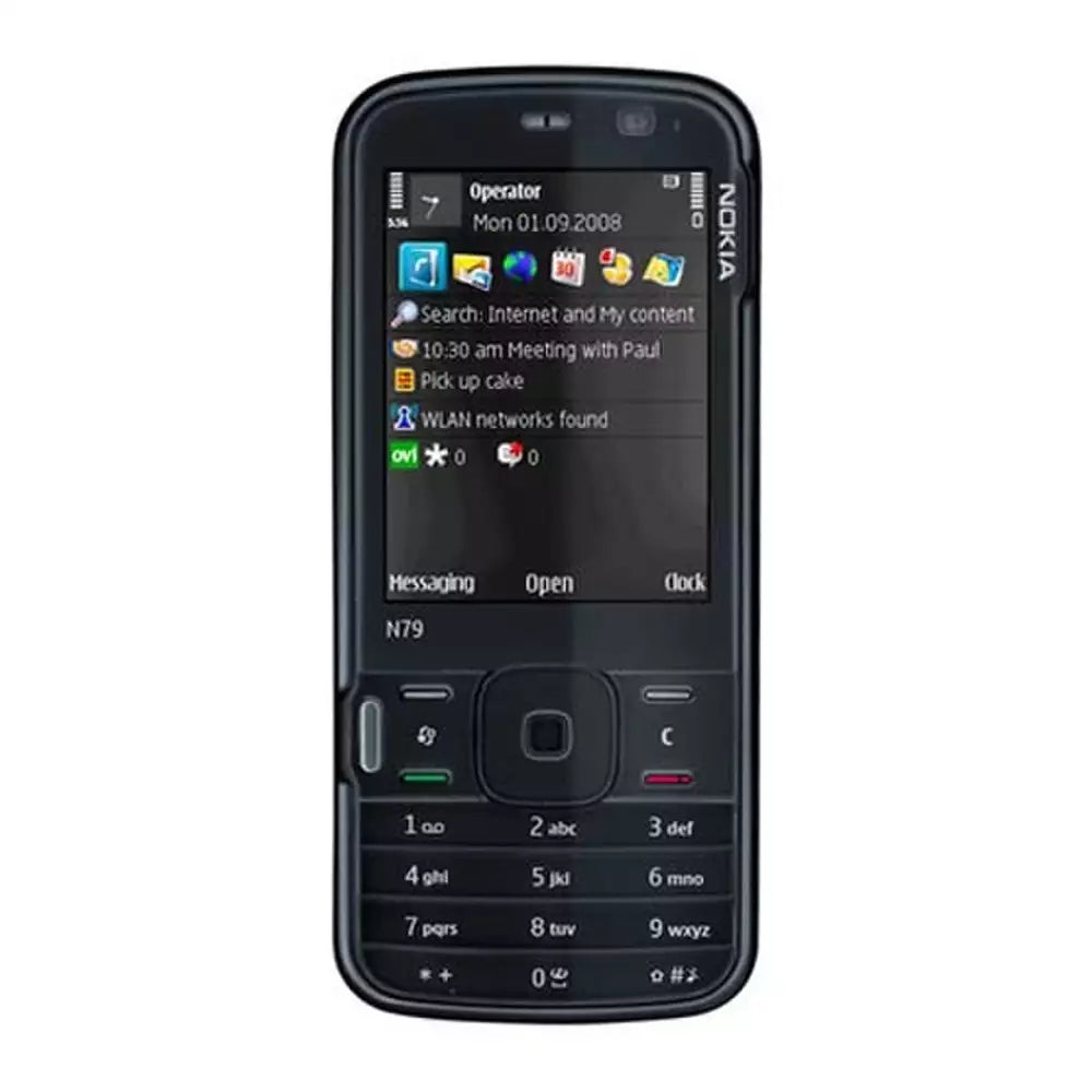 (Pre-Owned, Fair) Nokia N79 Classic Symbian Phone With 5MP Carl Zeiss Camera (Black) (60 Days Warranty)