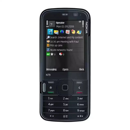 (Pre-Owned, Fair) Nokia N79 Classic Symbian Phone With 5MP Carl Zeiss Camera (Black) (60 Days Warranty)