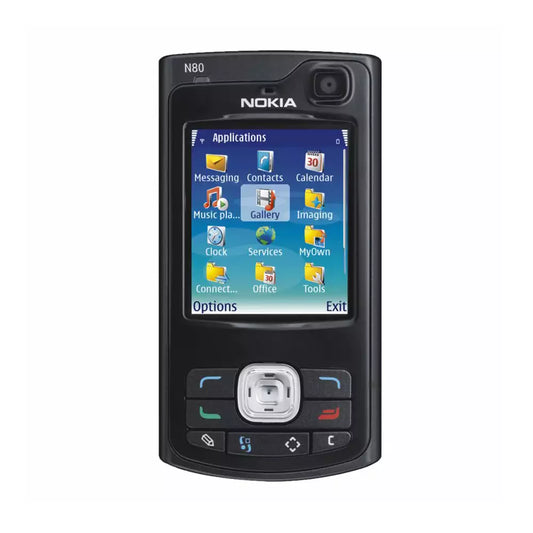 (Pre-Owned, Good) Nokia N80 N-Series Slider Phone With 3.2MP Camera (Black)