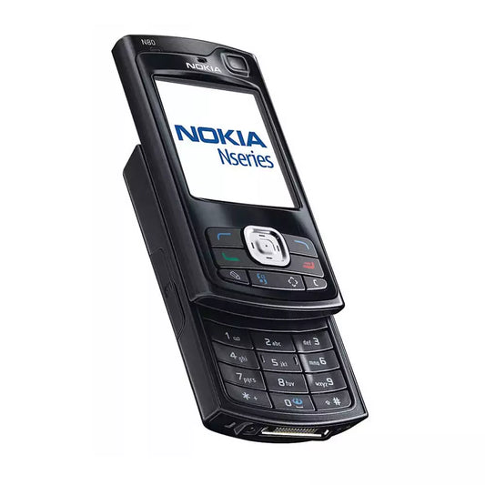 (Pre-Owned, Good) Nokia N80 N-Series Slider Phone With 3.2MP Camera (Black)