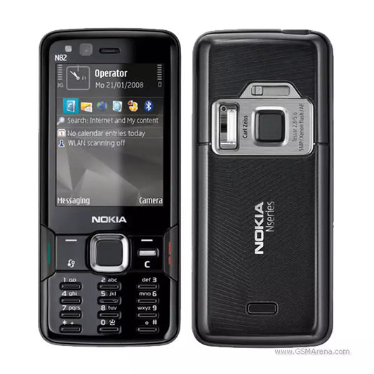 (Open Box Condition) Nokia N82 Symbian Mobile Phone With 5 MP Carl Zeiss Camera and Xenon Flash, Stereo Speakers (Black) (60 Days Warranty)