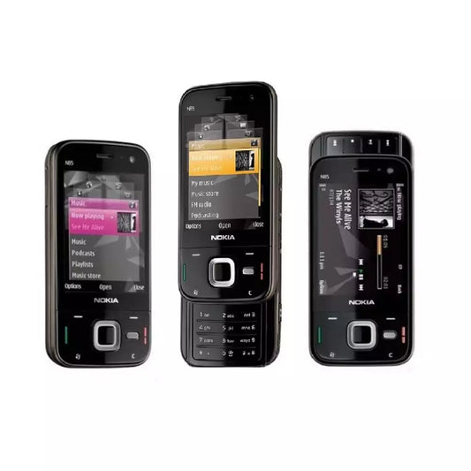 (Pre-Owned, Very Good) Nokia N85 Dual Slider Phone With AMOLED Display and 5MP AF Camera (Black) (90 Days Warranty)